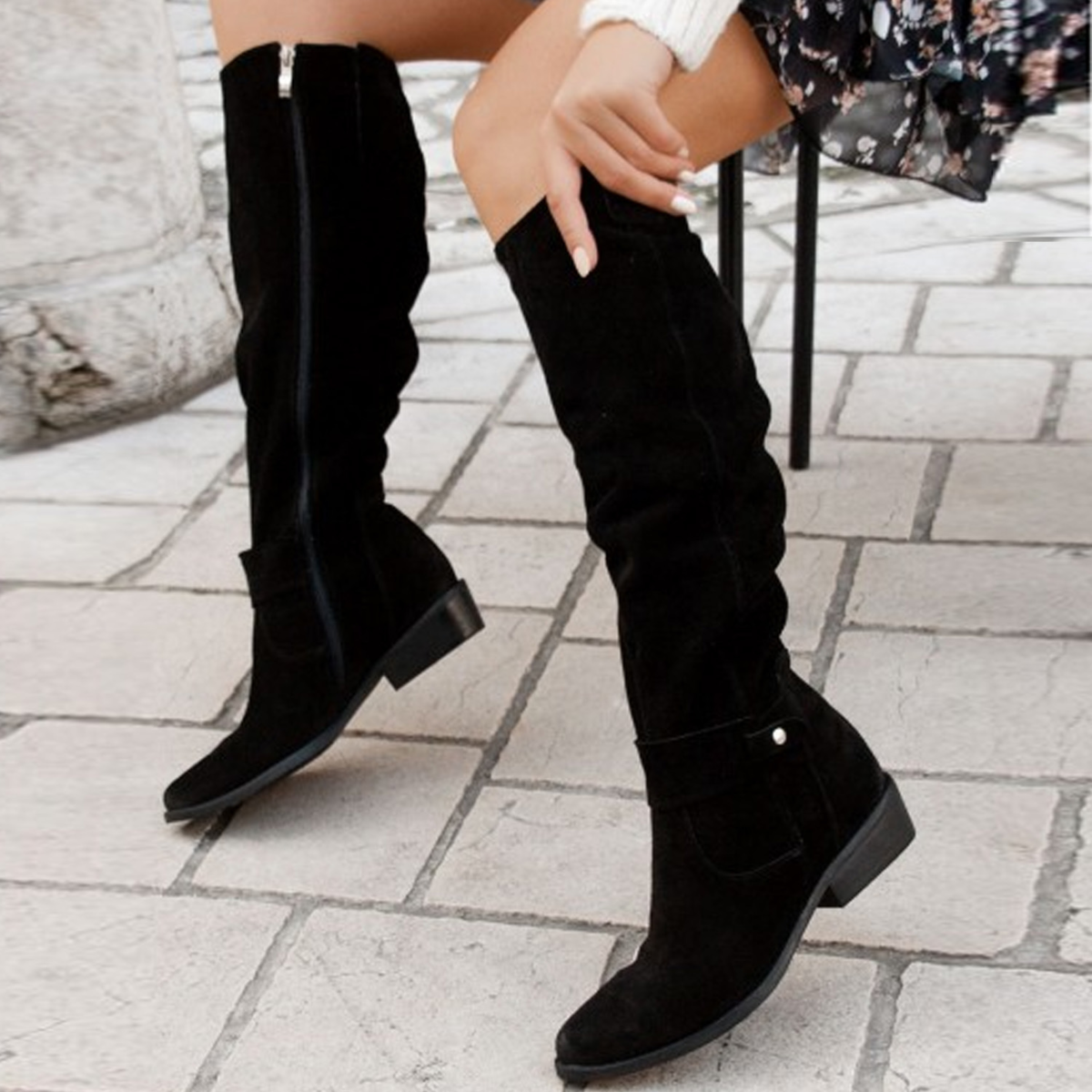 Tabitha McClure | Knee High Suede Boots For Women
