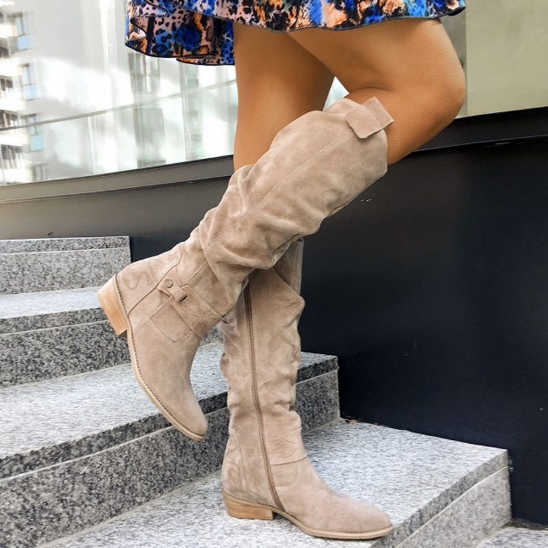Tabitha McClure | Knee High Suede Boots For Women