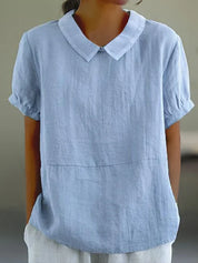 Thalia Rosenfield | Linen Collar Blouse For Women
