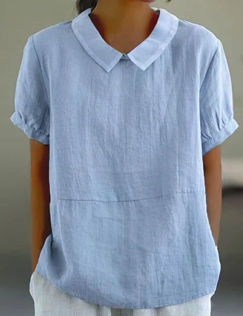 Thalia Rosenfield | Linen Collar Blouse For Women