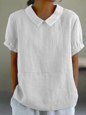 Thalia Rosenfield | Linen Collar Blouse For Women