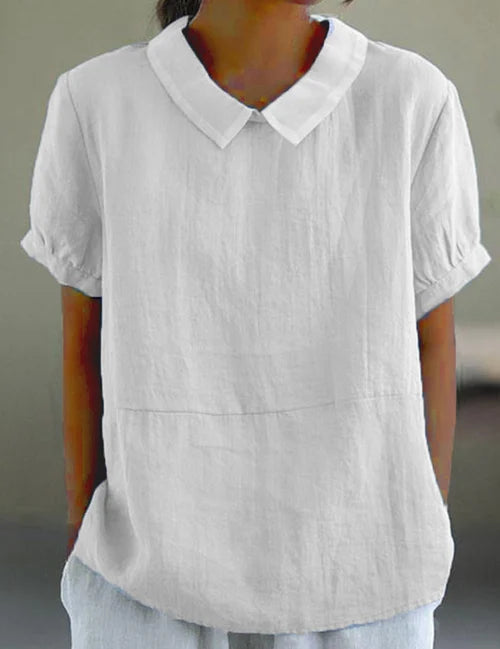 Thalia Rosenfield | Linen Collar Blouse For Women