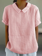 Thalia Rosenfield | Linen Collar Blouse For Women