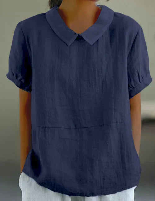 Thalia Rosenfield | Linen Collar Blouse For Women