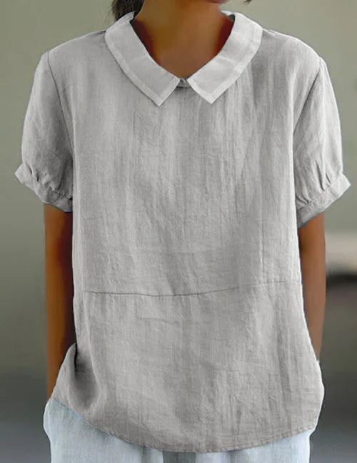 Thalia Rosenfield | Linen Collar Blouse For Women