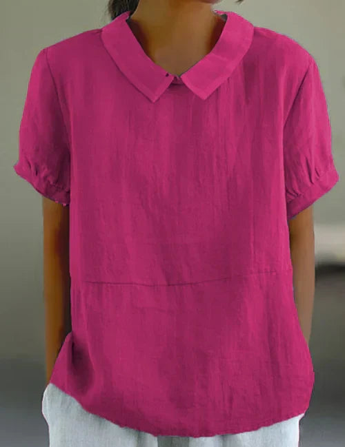Thalia Rosenfield | Linen Collar Blouse For Women