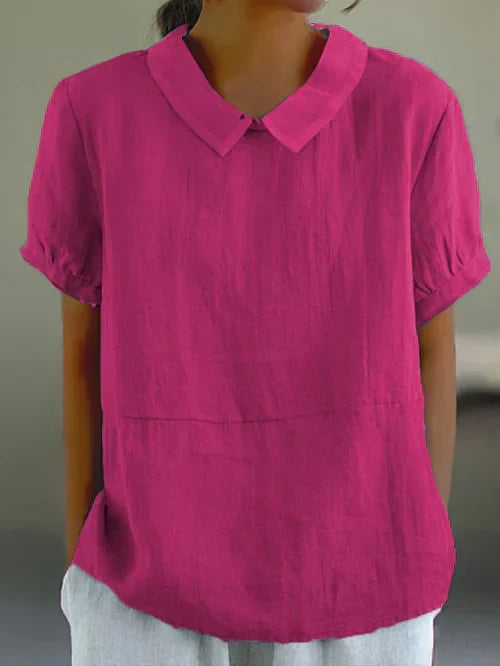 Thalia Rosenfield | Linen Collar Blouse For Women