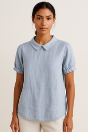Thalia Rosenfield | Linen Collar Blouse For Women