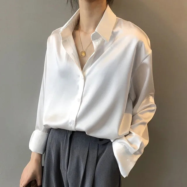 Dayana Silverman | Relaxed Satin Blouse For Women