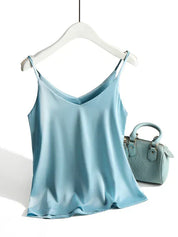 Nayeli Vandermeer | Satin Cami Tank Top For Women