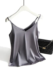 Nayeli Vandermeer | Satin Cami Tank Top For Women
