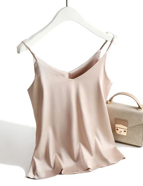 Nayeli Vandermeer | Satin Cami Tank Top For Women