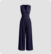 Erica Langston | Elegant V-Neck Jumpsuit For Women