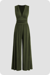 Erica Langston | Elegant V-Neck Jumpsuit For Women