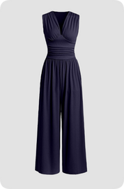 Erica Langston | Elegant V-Neck Jumpsuit For Women