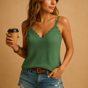 Julieta Harrington | Lace Trim Cami Top For Women