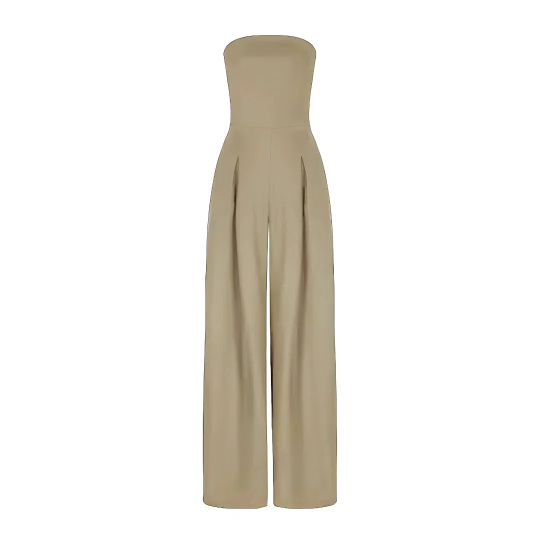 Kara Whitlock | Strapless Wide Leg Jumpsuit For Women