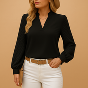 Araceli Whitfield | Elegant V-Neck Blouse For Women