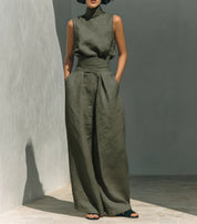 Genevieve Laurent | Linen Two Piece Set For Women