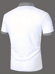 Enzo Whitmore | Contrast Trim Polo Shirt For Men