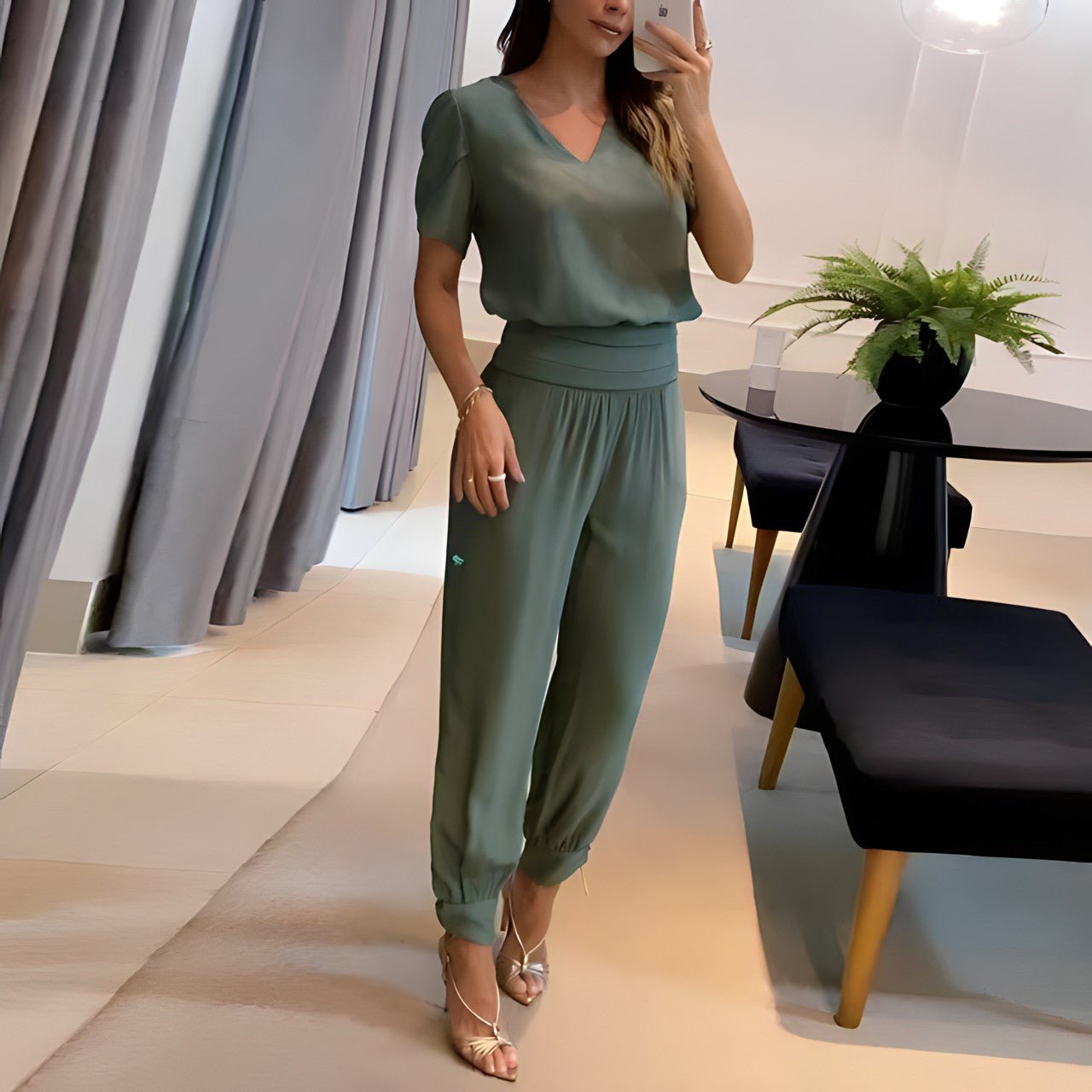 Megan Henson | Geometric Two-Piece Set For Women