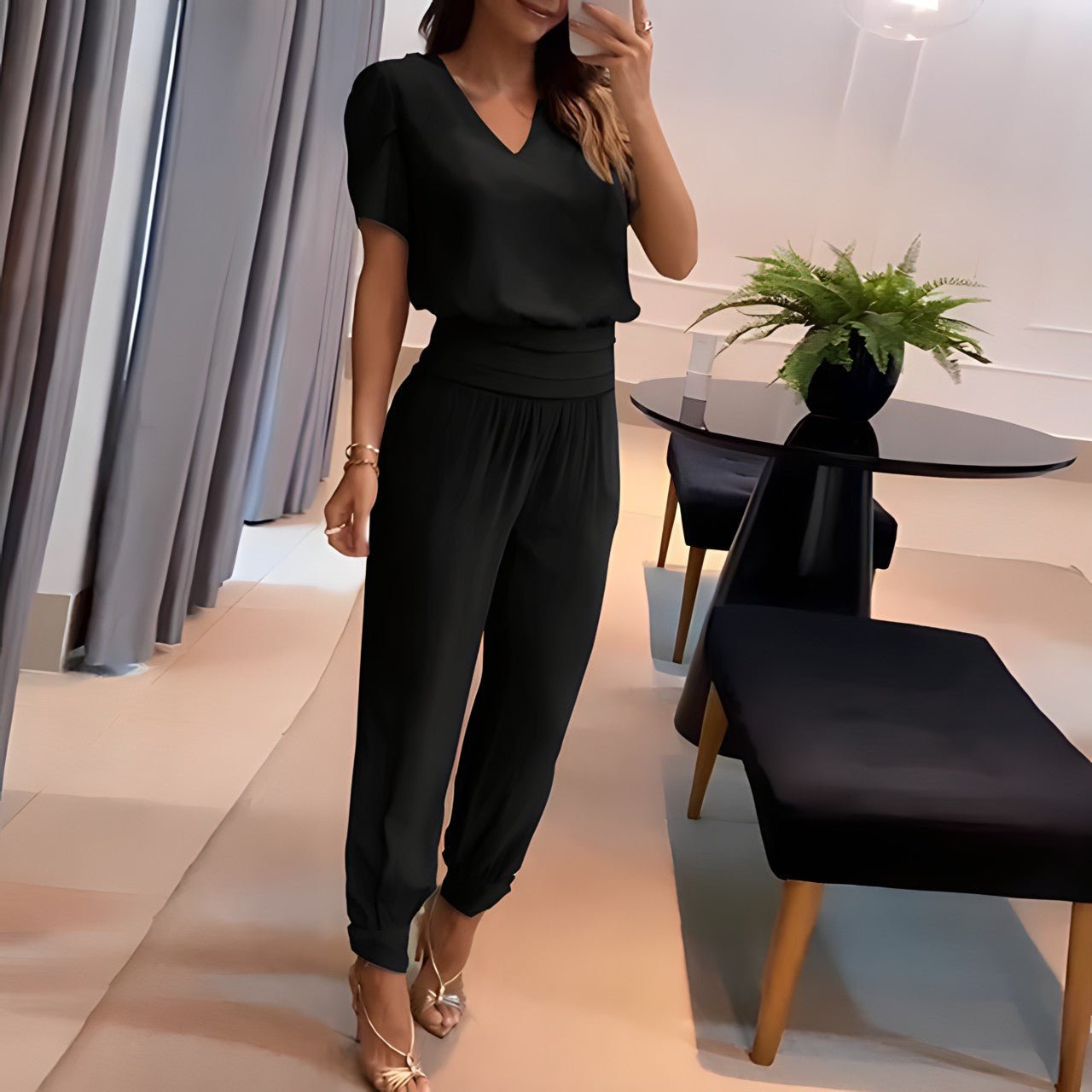 Megan Henson | Geometric Two-Piece Set For Women