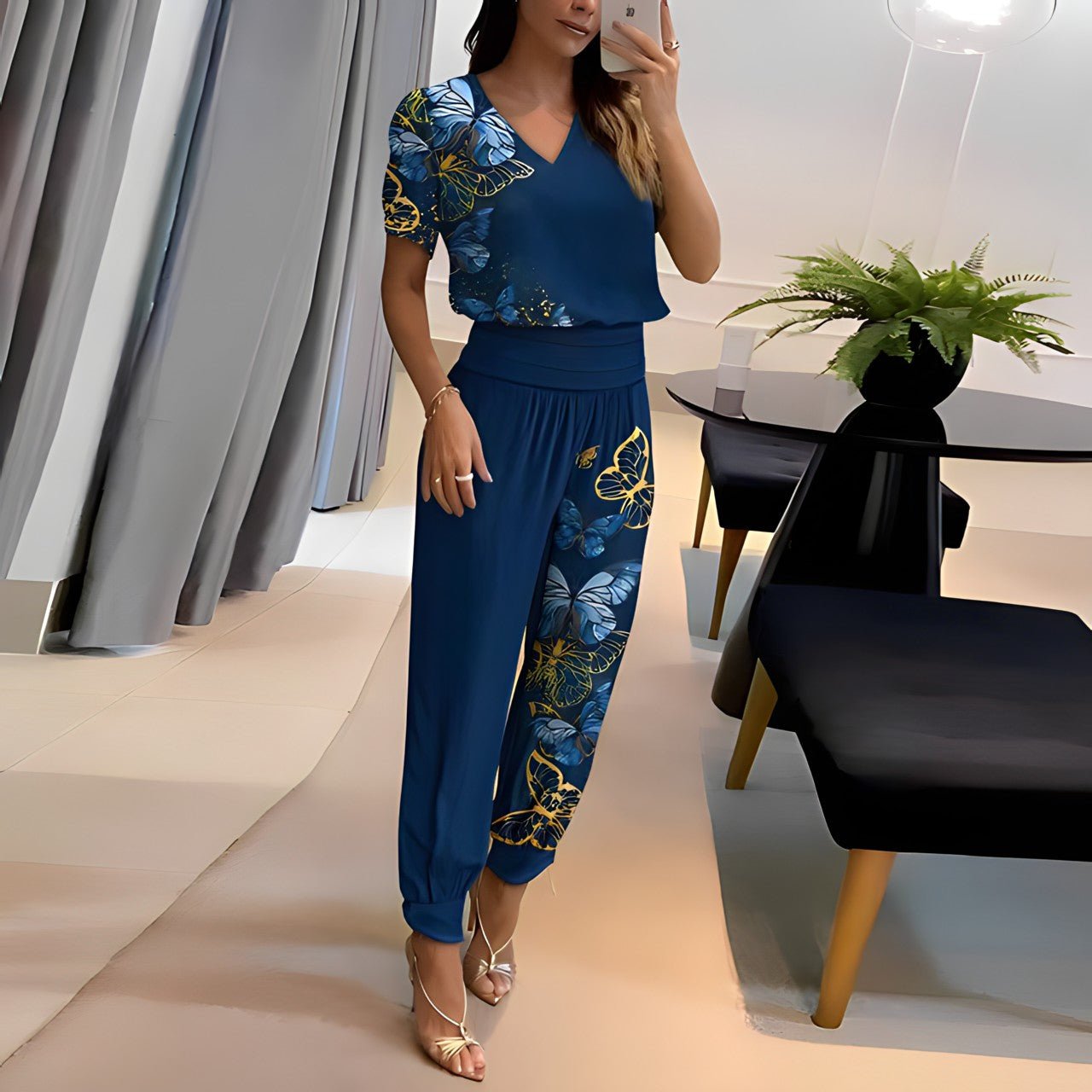 Megan Henson | Geometric Two-Piece Set For Women