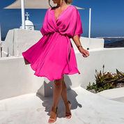 Camille Monroe | Elegant Wrap Mini Dress For Women