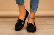 Danielle Beasley | Suede Slip-On Loafers For Women