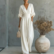 Isabelle Monroe | Elegant Wide Leg Jumpsuit For Women