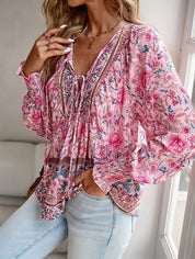 Monique Payne | Boho Floral Blouse For Women