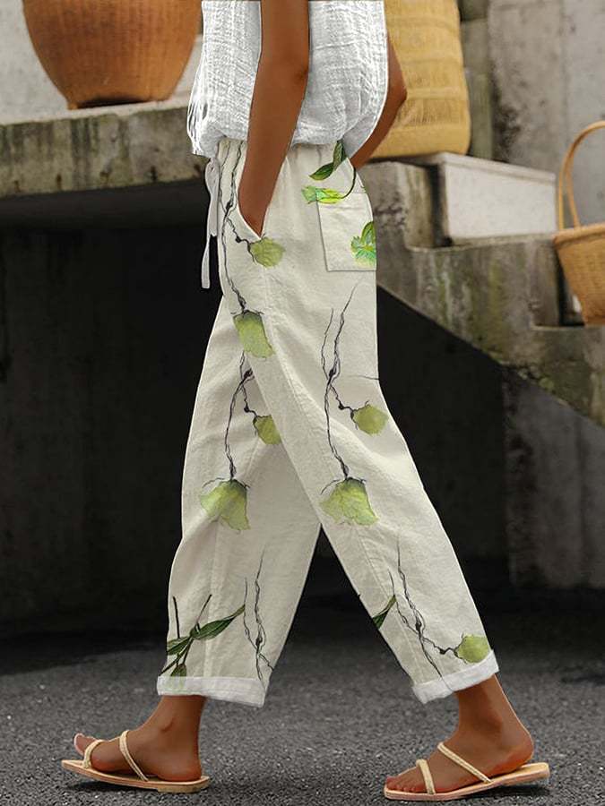 Camille Laurent | Ombre Linen Trousers For Women
