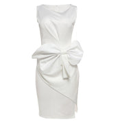 Isabella Whitmore | Elegant Bow Midi Dress For Women