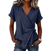 Charlotte Bennett | Wrap Tie Blouse For Women