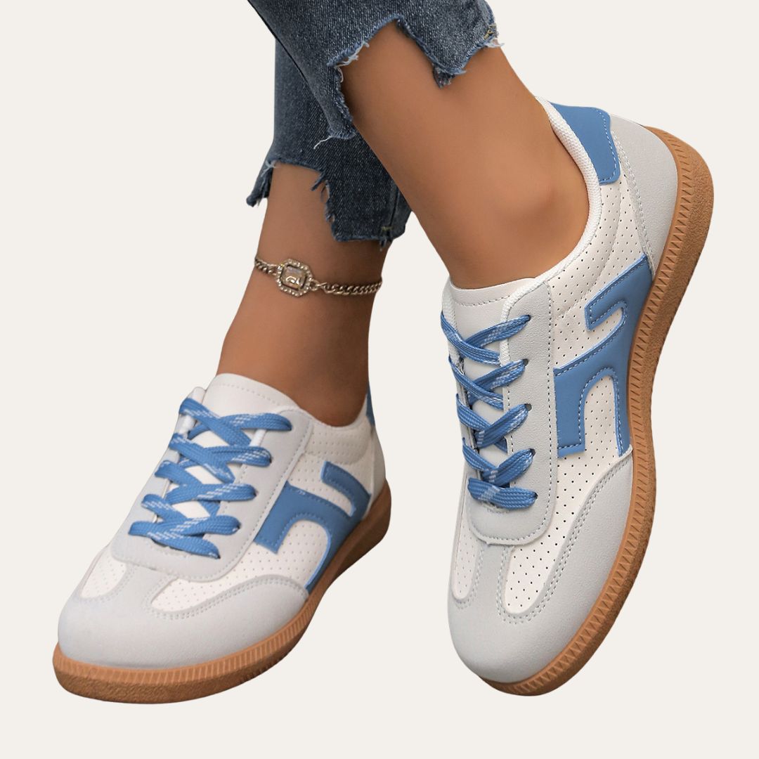 Sabrina Kline | Faux Leather Casual Sneakers For Women