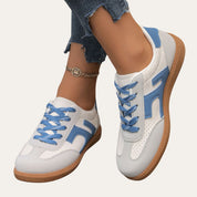 Sabrina Kline | Faux Leather Casual Sneakers For Women