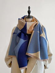 Valentina Moreau | Luxury Geometric Winter Scarf For Women