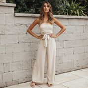 Rochelle Ackerman | Strapless Wide Leg Jumpsuit For Women