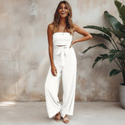 Rochelle Ackerman | Strapless Wide Leg Jumpsuit For Women