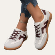 Sabrina Kline | Faux Leather Casual Sneakers For Women