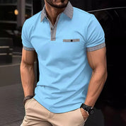 Enzo Whitmore | Contrast Trim Polo Shirt For Men
