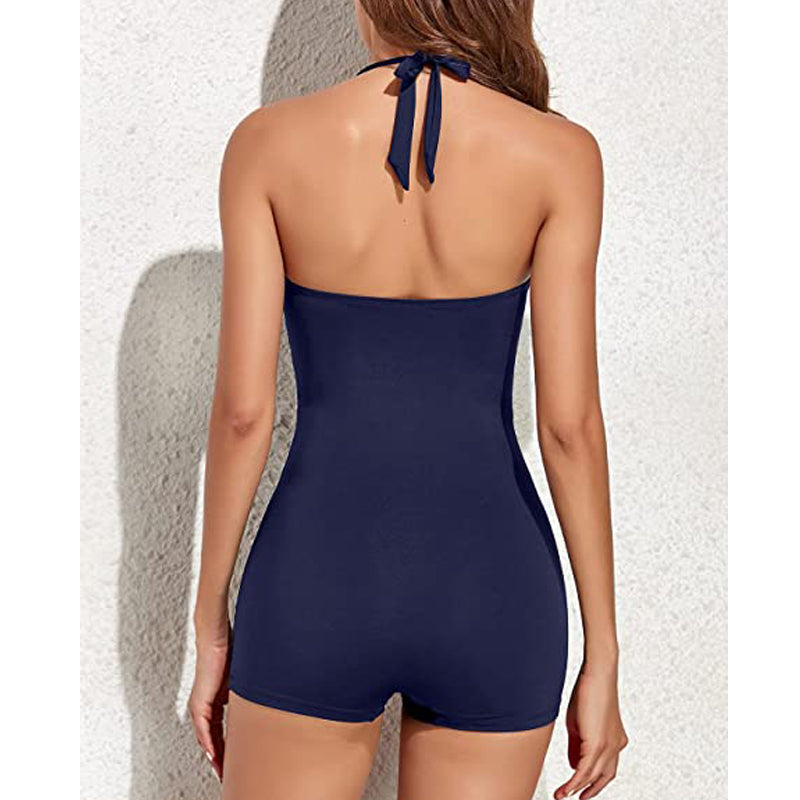 Victoria Sinclair | Tummy Control Halter Swimsuit For Women
