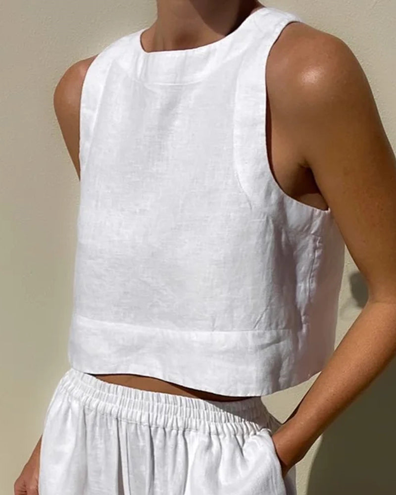 Bianca Shaw | Linen Two-Piece Set For Women
