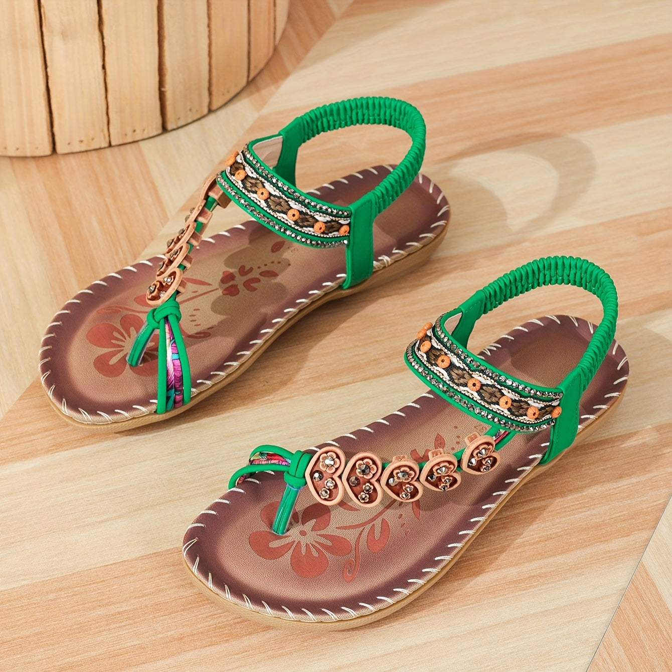 Paige Hancock | Boho Beaded Sandals For Women
