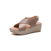 Danielle Lindsey | Wedge Sandals With Cross Straps For Women