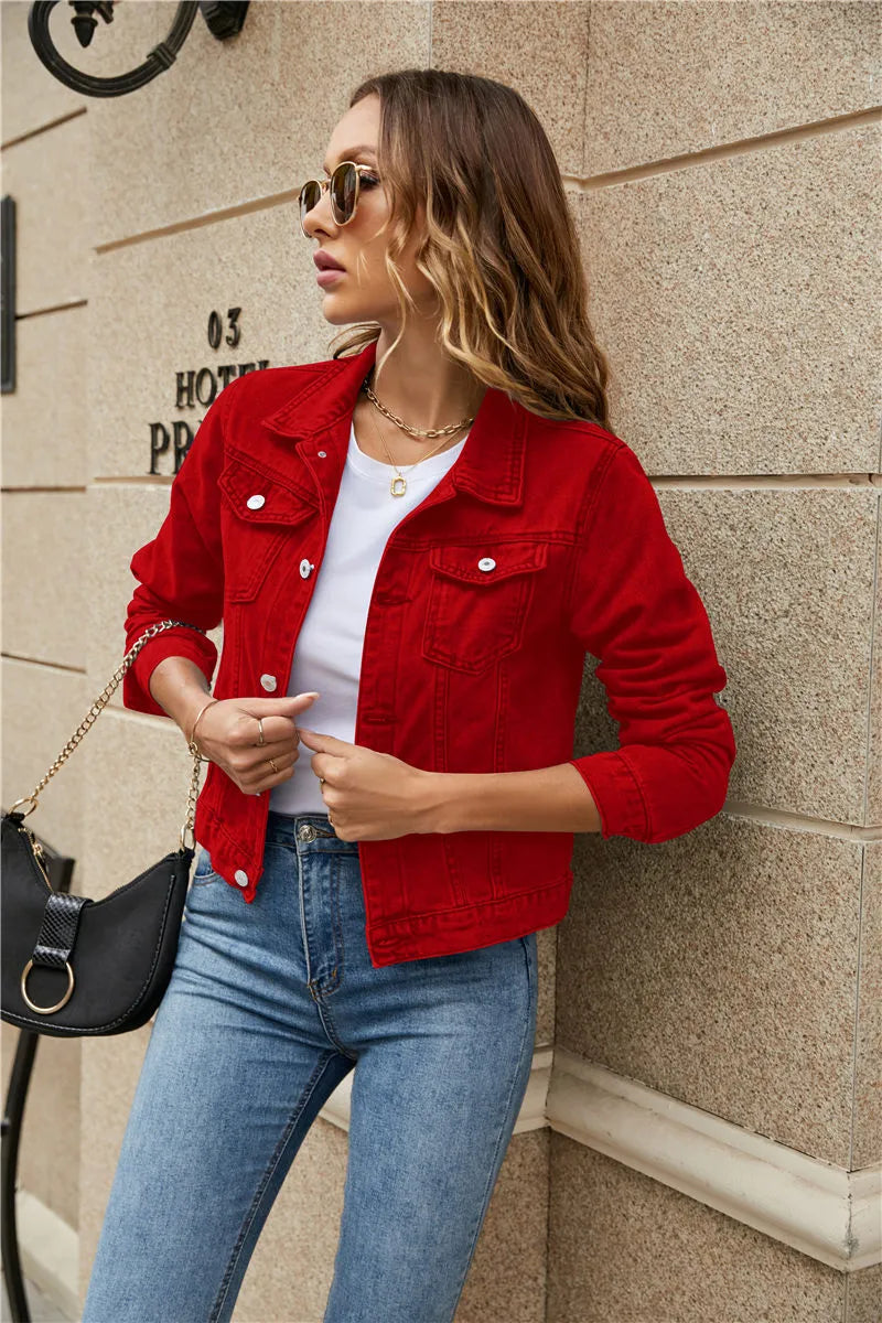 Stephanie | Women's Light-Wash Longsleeve Denim