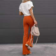Sienna Laurent | High-Waist Flare Trousers For Women