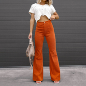 Sienna Laurent | High-Waist Flare Trousers For Women