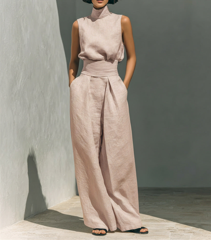 Genevieve Laurent | Linen Two Piece Set For Women