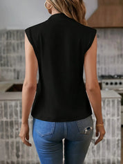 Nadia Carpenter | Black Sleeveless Blouse For Women